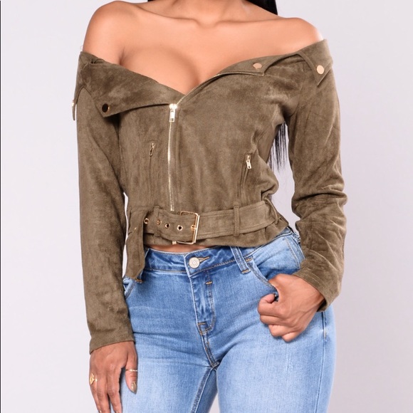 off shoulder jacket